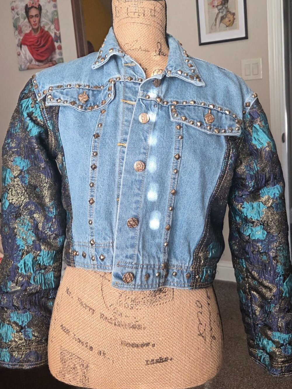 Brocade Denim Jacket